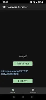 PDF Password Remover android App screenshot 0